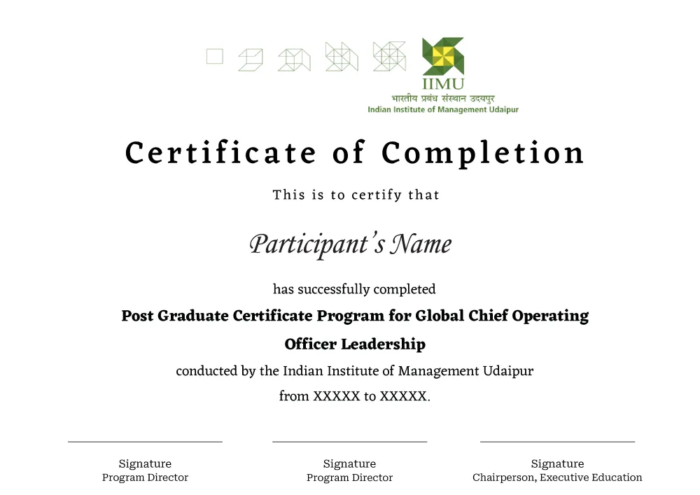 IIMU Certificate